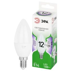 Лампа светодиодная ЭРА GREEN LINE LED B35-12W-865-E14 GL 12Вт свеча холодный свет E14 | Лампы cветодиодные Свеча (B/C)