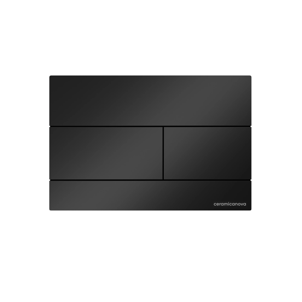 Кнопка смыва Ceramicanova Баланс (Balance) Прямоугольник (Rect), черный матовый, CN12-004MB