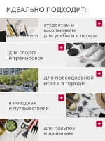 Рюкзак мужской городской, серый тканевый