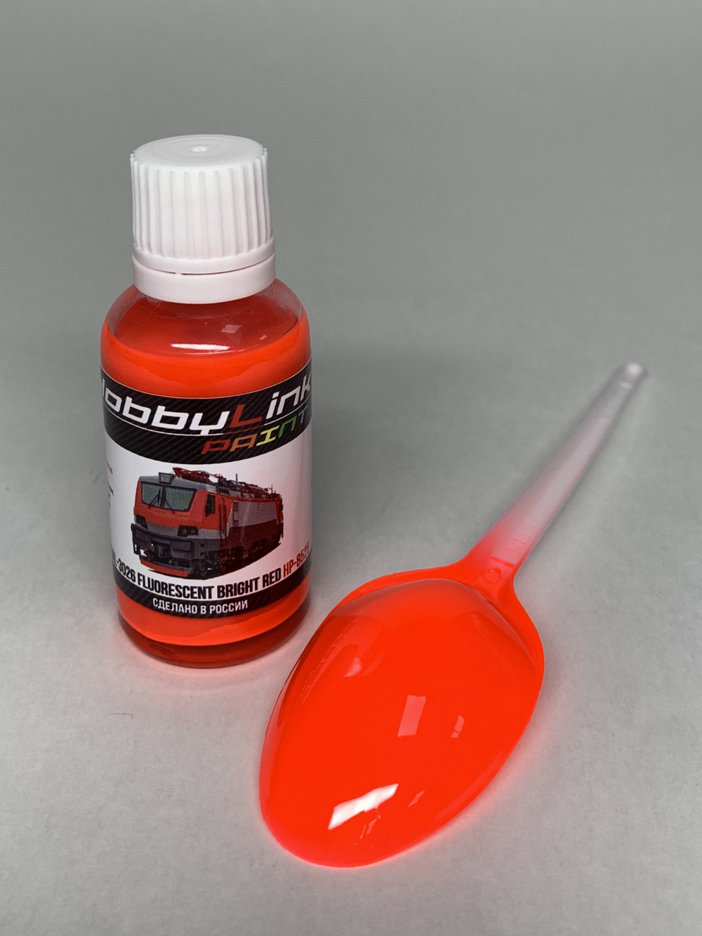 Краска лаковая HobbyLink RAL-3026 Fluorescent Bright Red HP-8525