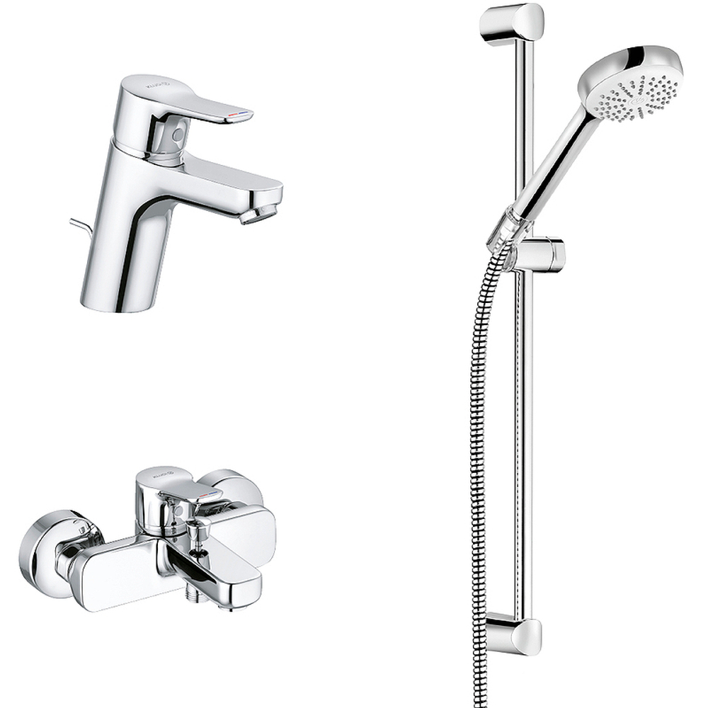 Комплект для ванны и душа KLUDI PURE&EASY 3in1, хром (376850565)
