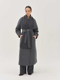 Шарф хлопковый "Графит"