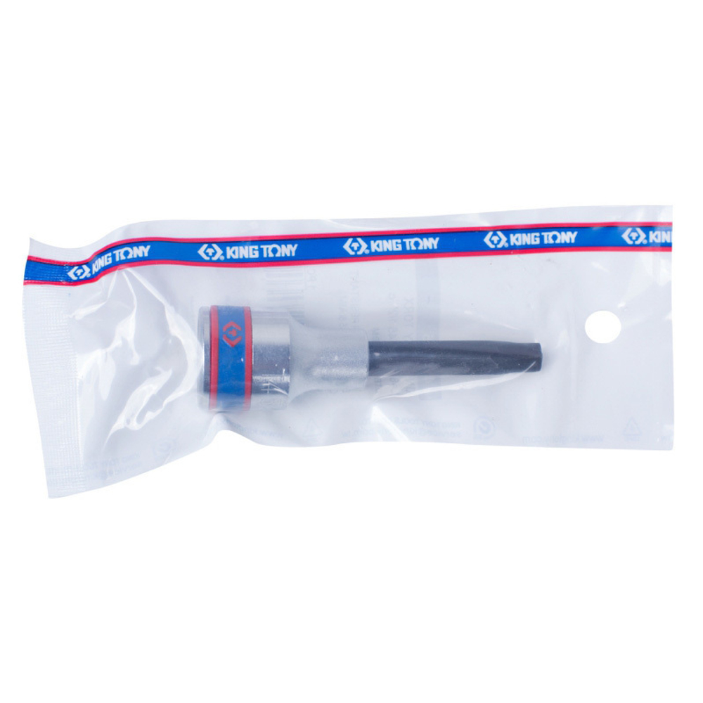 KING TONY (403745) Насадка (бита) торцевая 1/2", L = 80 мм, TORX с отверстием, T45