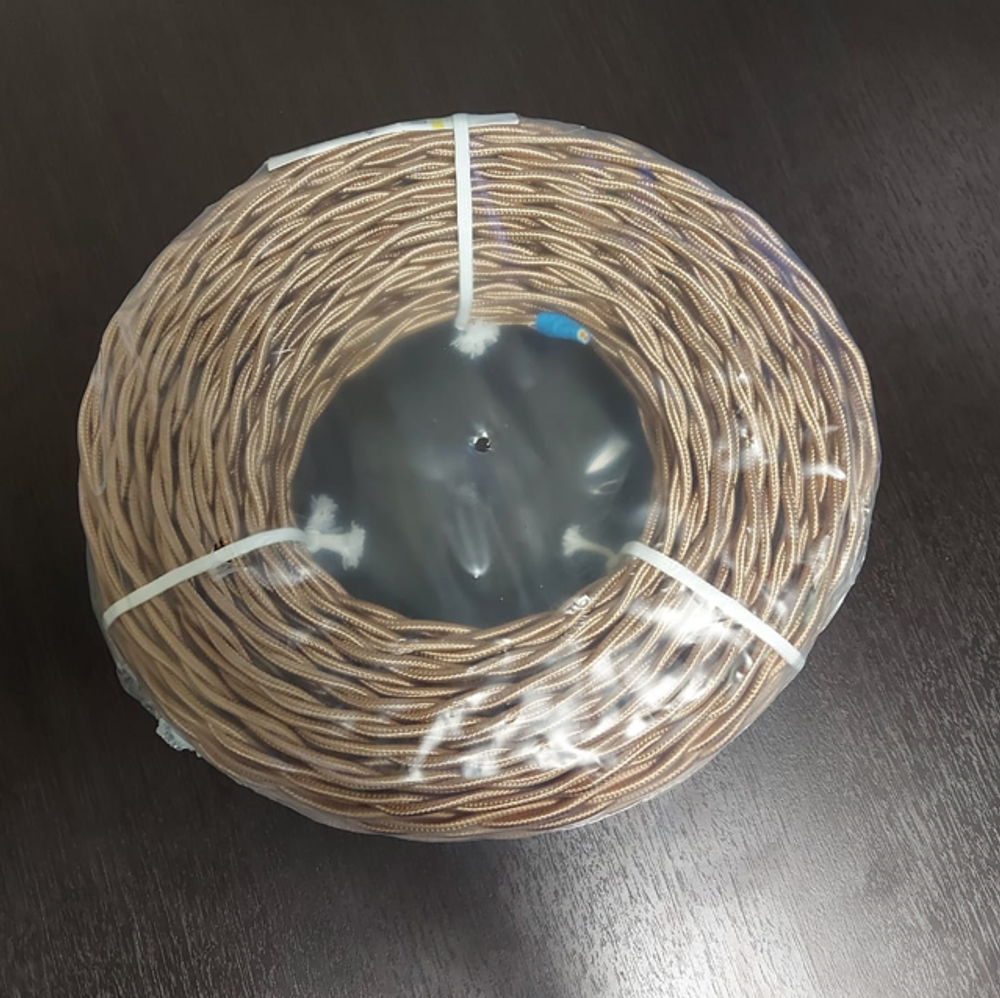 Ретро провод витой Бронзовый Шелк Interior Wire Магус ТМ ПВР-БРШ / 2х2,5