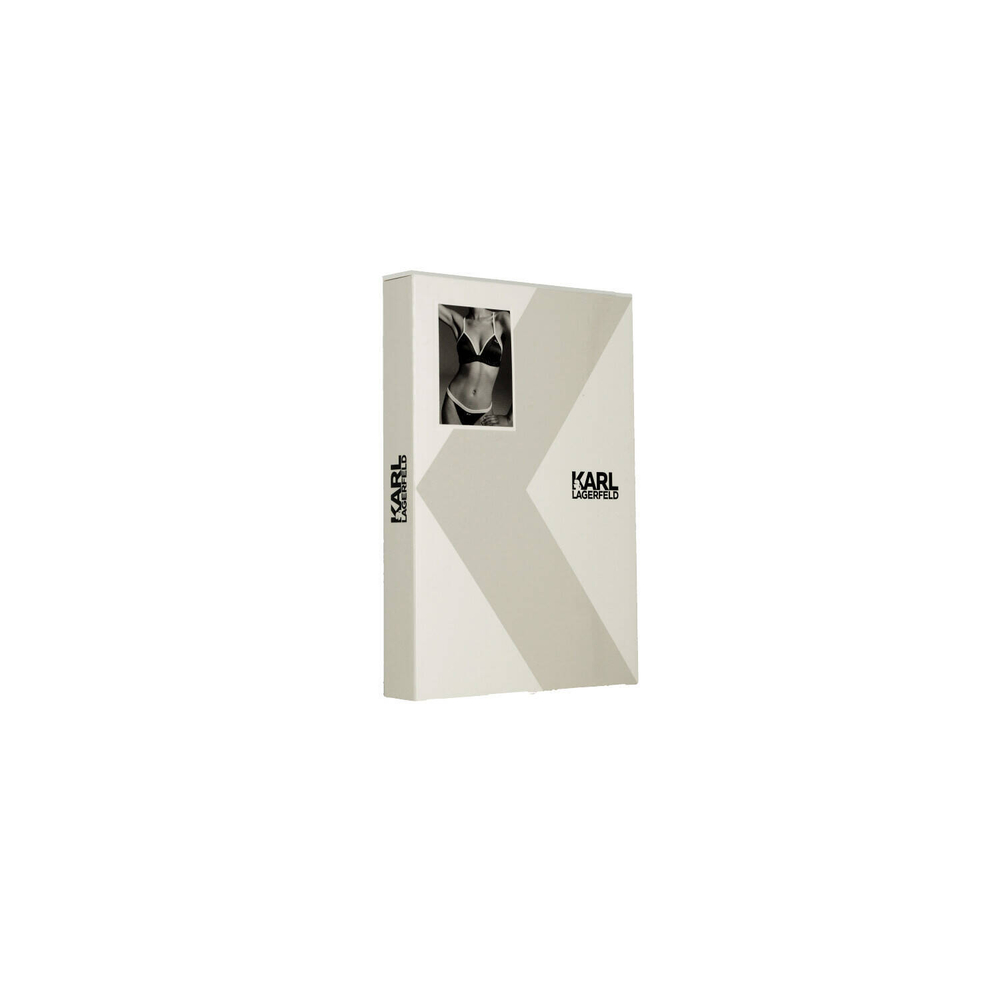сатиновый бюстгальтер bi-colour satin triangle Karl Lagerfeld - черный(230W2121)