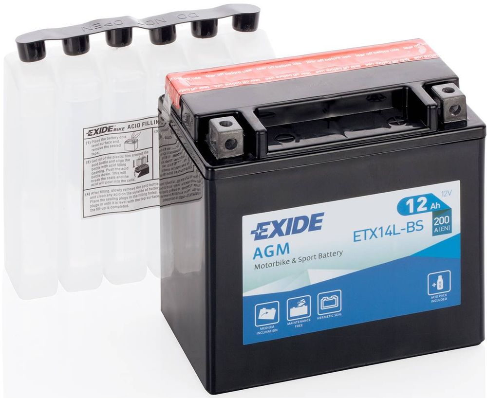 EXIDE ETX14L-BS аккумулятор EXIDE ETX14L-BS аккумулятор