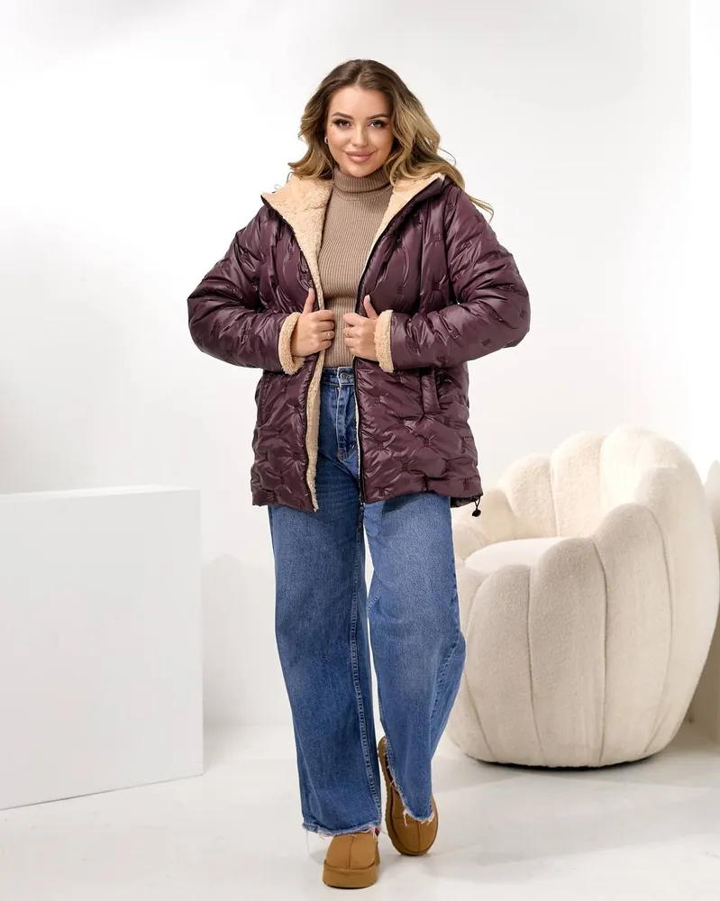 Куртка с мехом УК-4431-3 Фабрика Моды