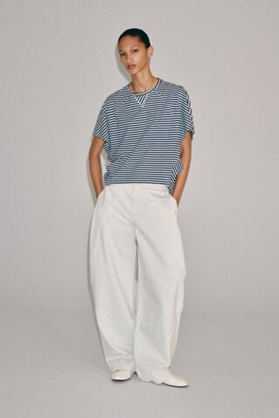 ФУТБОЛКА ОВЕРСАЙЗ В ПОЛОСКУ — ZARA