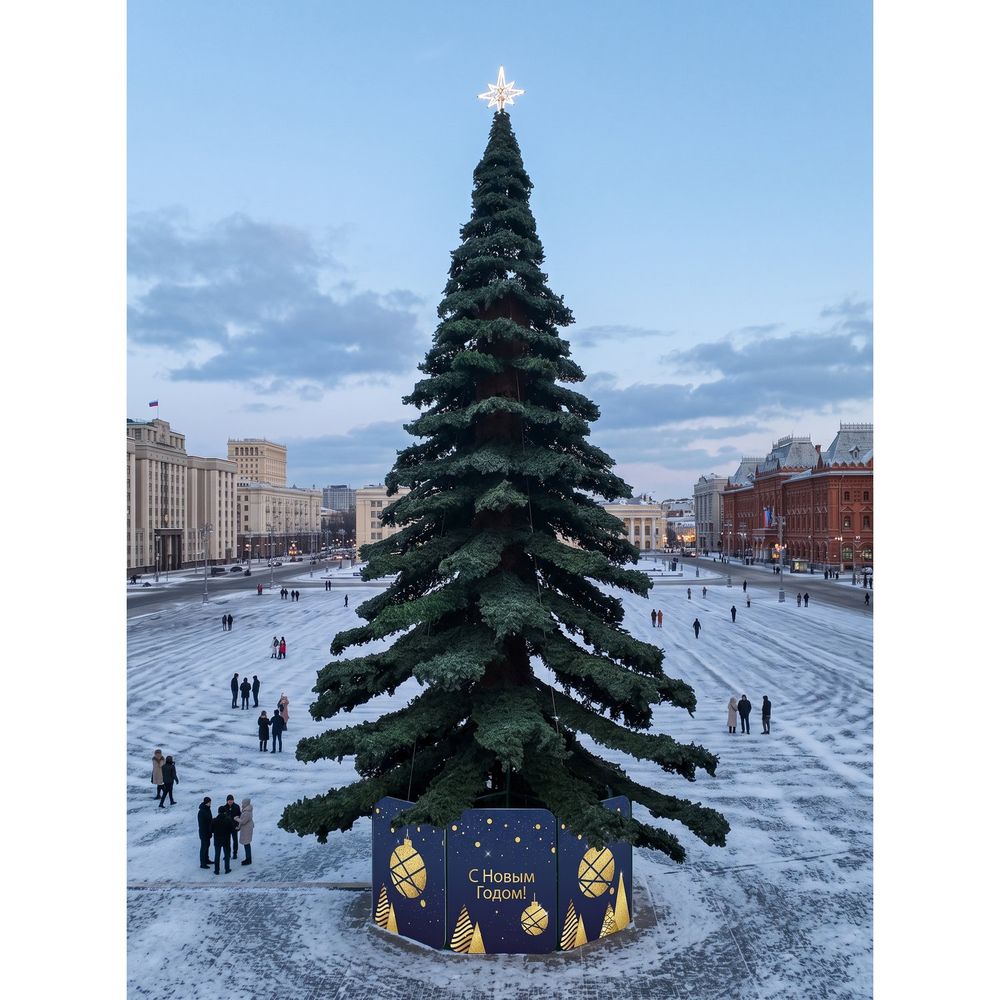 Уличная ёлка Таёжная Премиум 11 м, ствольная, ПВХ, Green Trees