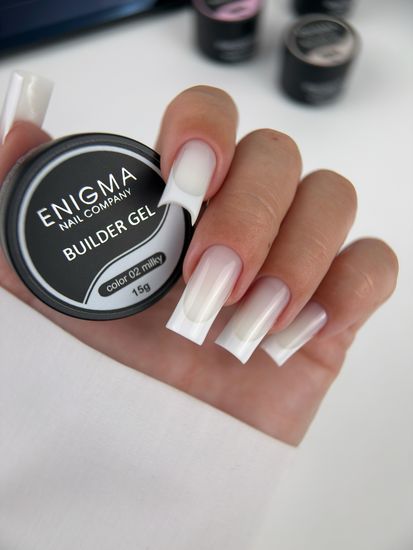 Гель для наращивания ENIGMANIC Builder gel Milky 02 15 мл.