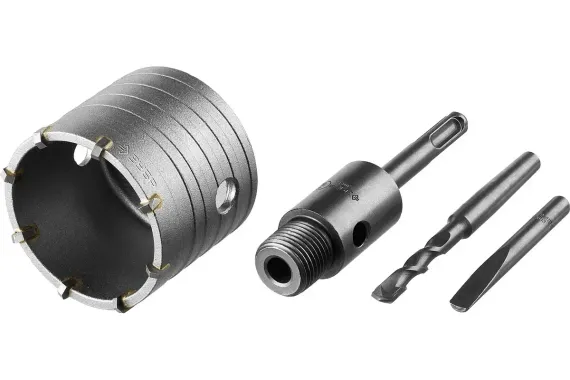 Коронка Зубр SDS PLUS 65мм буровое кольцо 04029