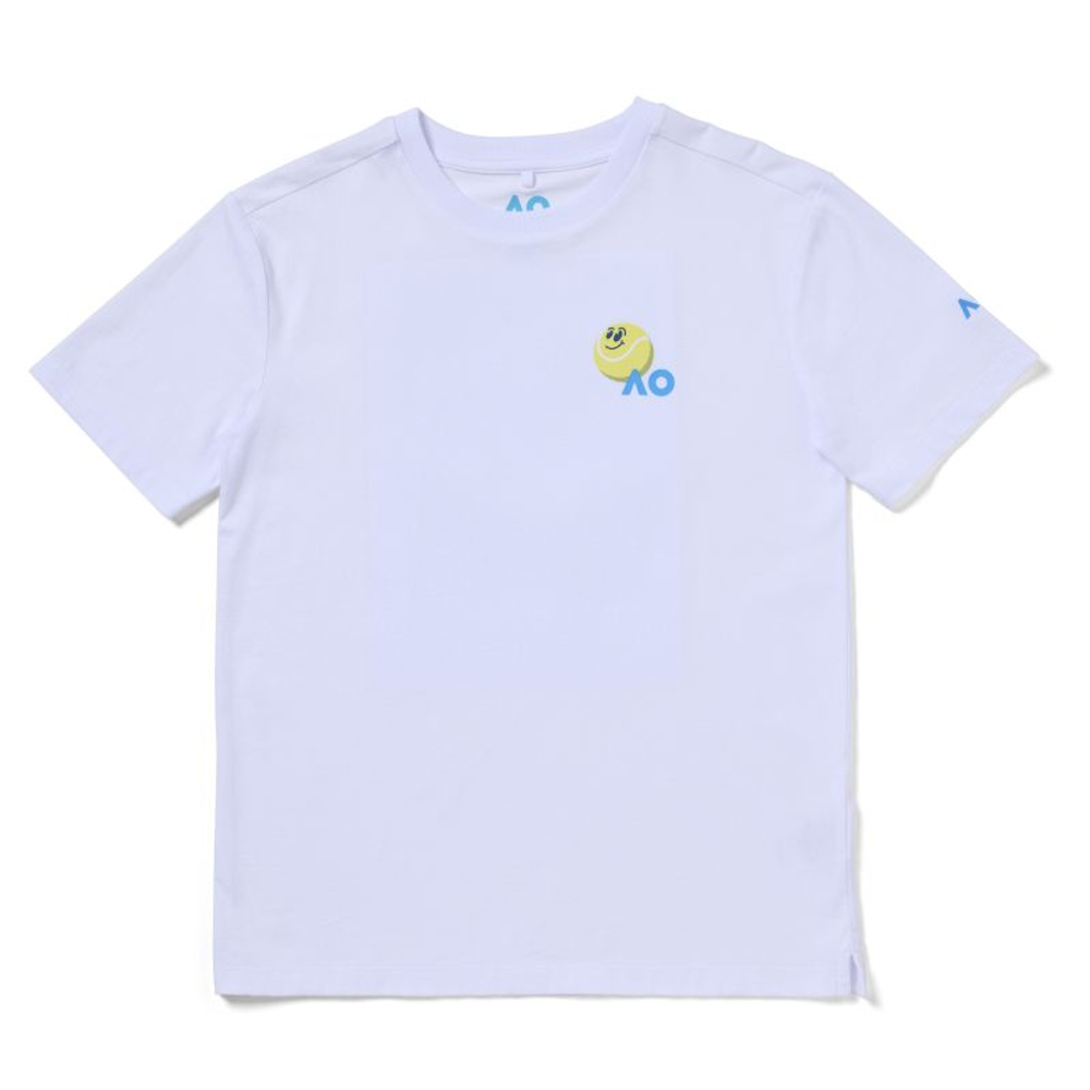 Детская теннисная футболка Australian Open Kids Court Tennis - white