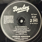 Charles Aznavour ‎– Je Fais Comme Si (Франция 1981г.)