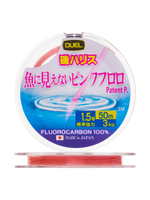 Флюорокарбоновая леска для рыбалки Duel Pink Fluorocarbon Fish Cannot See, 0,205 мм, 30 м, 3 кг, розовый