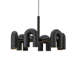 Pendant design lamp Cirkus by AGO Lighting (6 lampshades/Black)