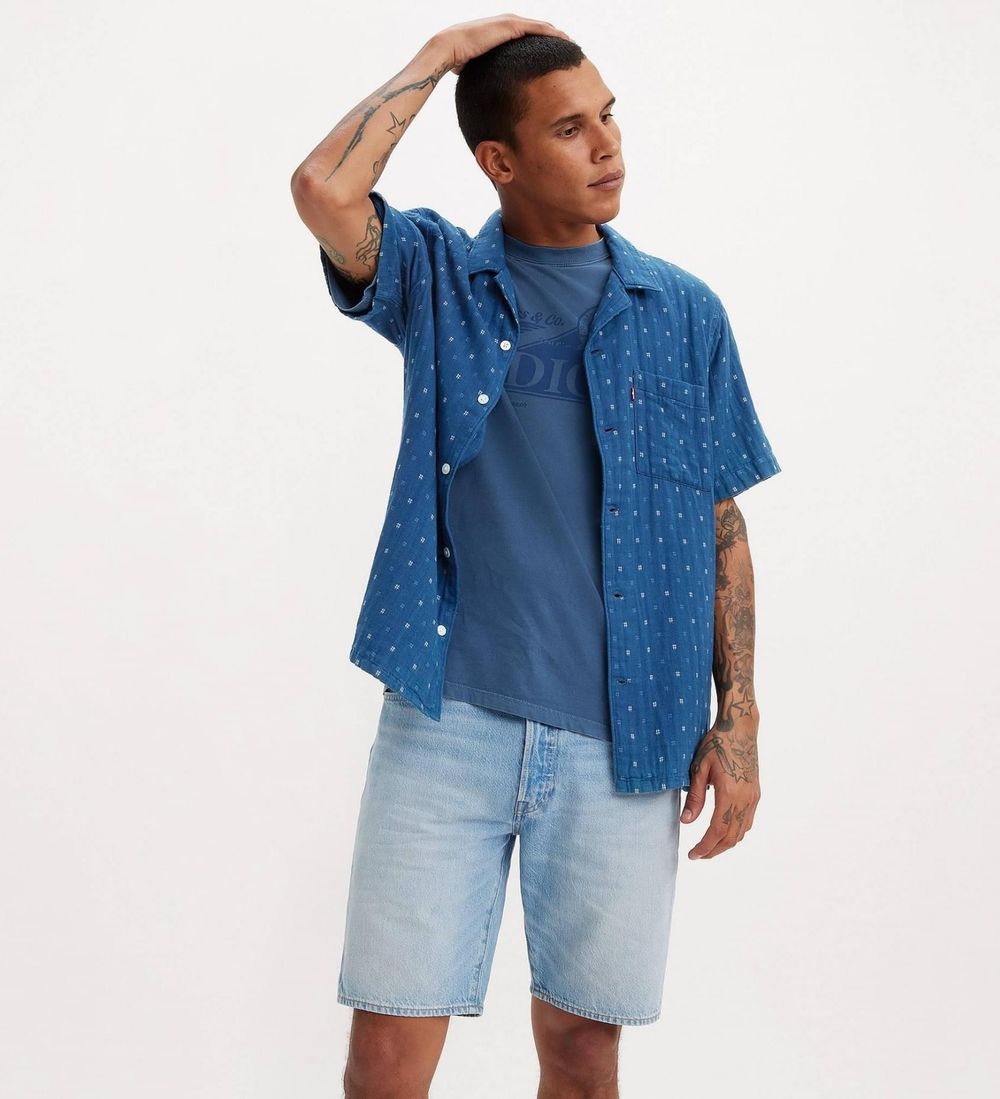 Шорты джинсовые мужские LEVI'S 501®ORIGINAL SHORTS LIGHT INDIGO - WORN IN