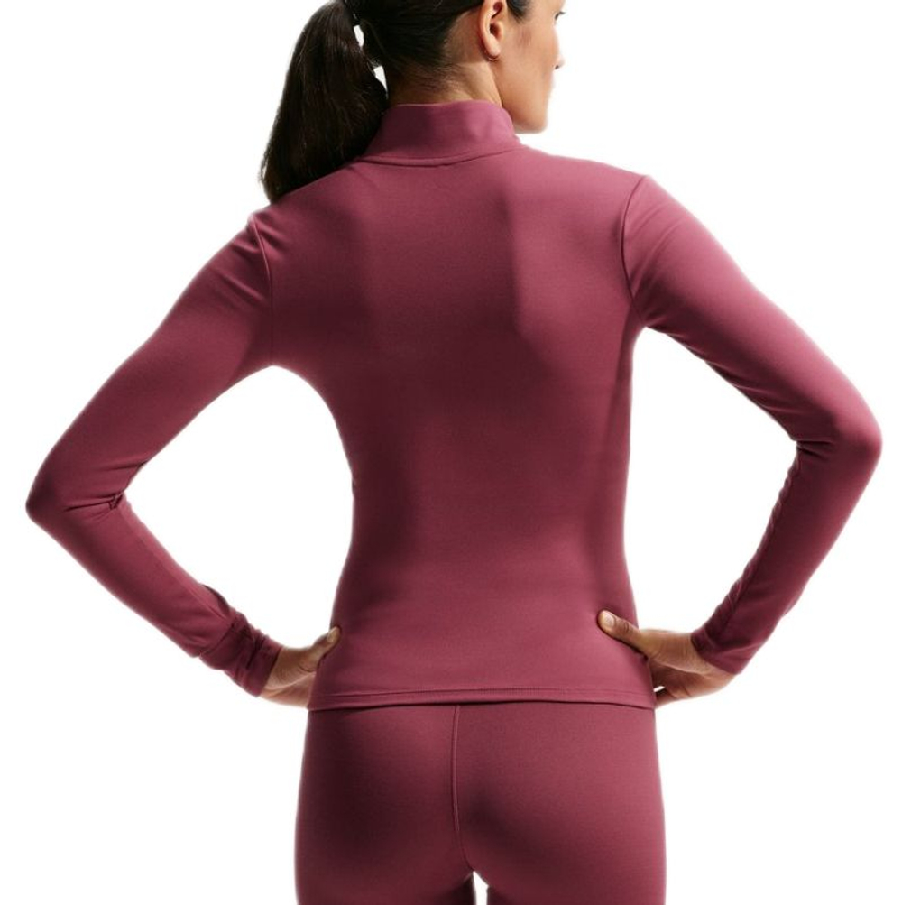 Женская теннисная куртка Nike One Dri-Fit Full Zip Fitted - pink smoke/white