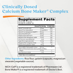 Doctor's Best, Calcium Bone Maker®, комплекс с кальцием для здоровья костей, 180 капсул