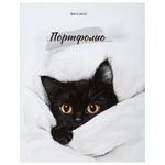 Папка-портфолио универсальная, 4 кольца, 20 файлов, 7БЦ матовая, BRAUBERG "Cat", 107557, 117557