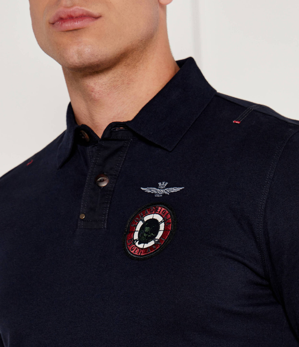 Поло Aeronautica Militare - темно-синий(PO1810J564)