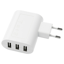 IKEA SMÅHAGEL  (ИКЕА СМОХАГЕЛ)  -  Зарядное устройство USB, 3 порта - белый