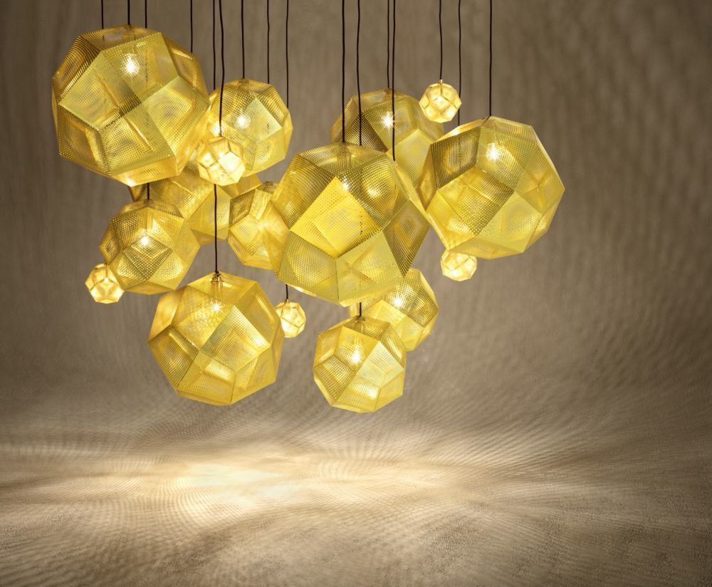 Люстра TOM DIXON ETCH BRASS MEGA