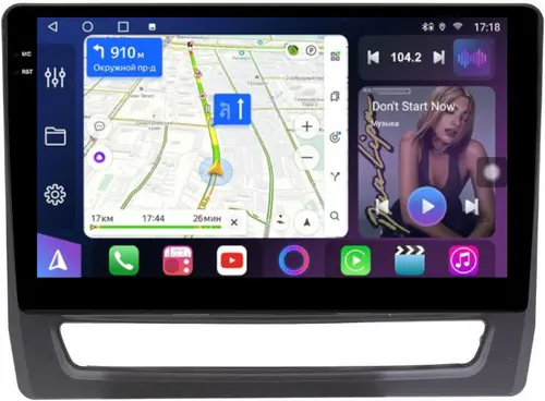 Магнитола для Mitsubishi ASX 2020+ (ШГУ 8", рамка тип 1) - FarCar S500-TS18 монитор 10.36" QLED на Android 14, CarPlay, 4G SIM-слот