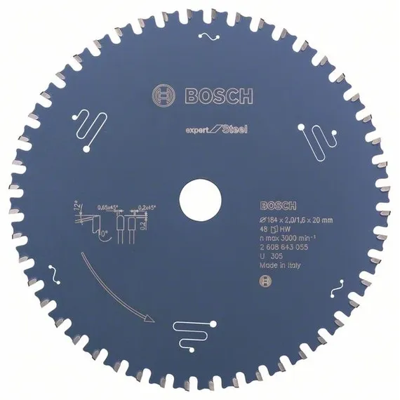 Bosch 184x20 мм Expert for Steel