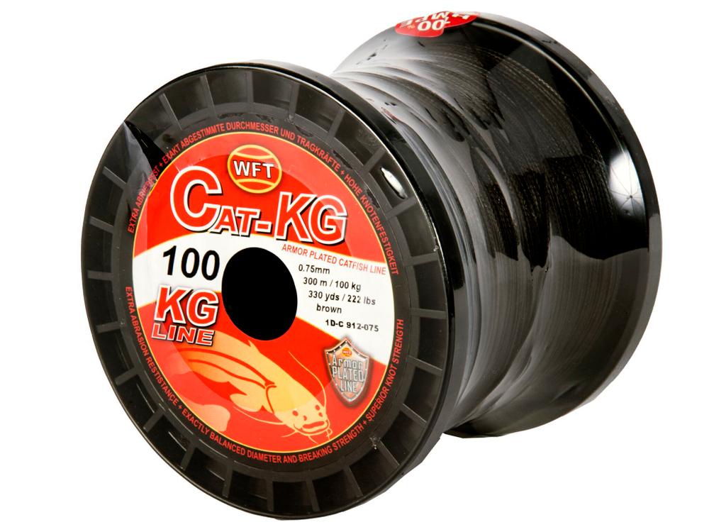 Леска плетёная WFT KG CAT Brown 300 м, 0.75 мм