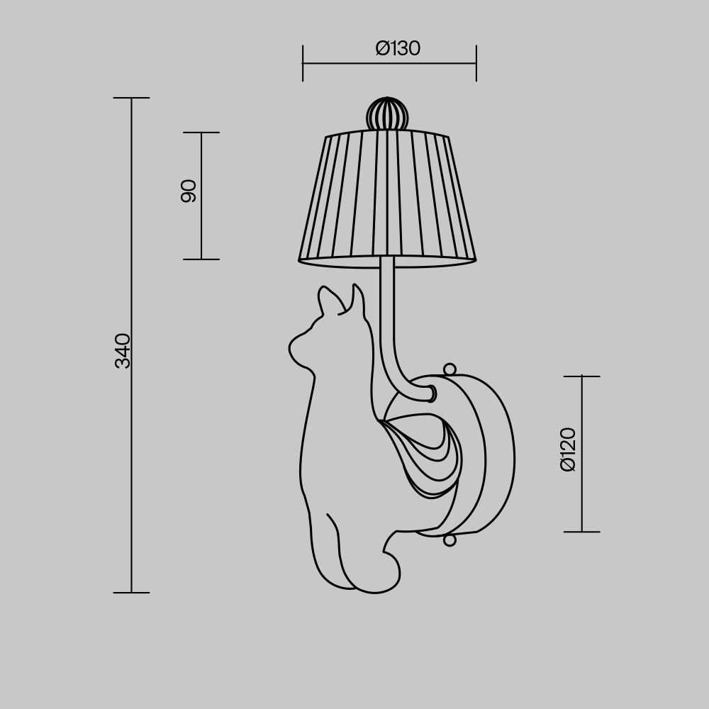 Настенный светодиодный светильник Maytoni Senor Alpaca MOD377WL-L6W3K
