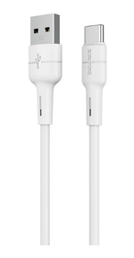 Кабель Borofone BX30 USB-Type-C 3A 1м Silicone White
