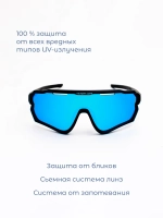 Очки ICON / Зеркальный синий
