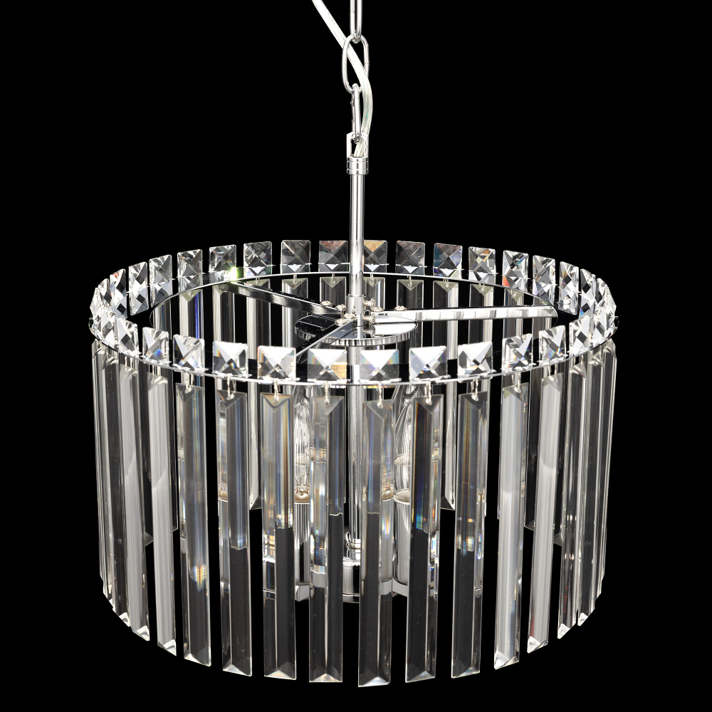 Citilux Джейн CL306141 Хрустальная подвесная люстра Хром