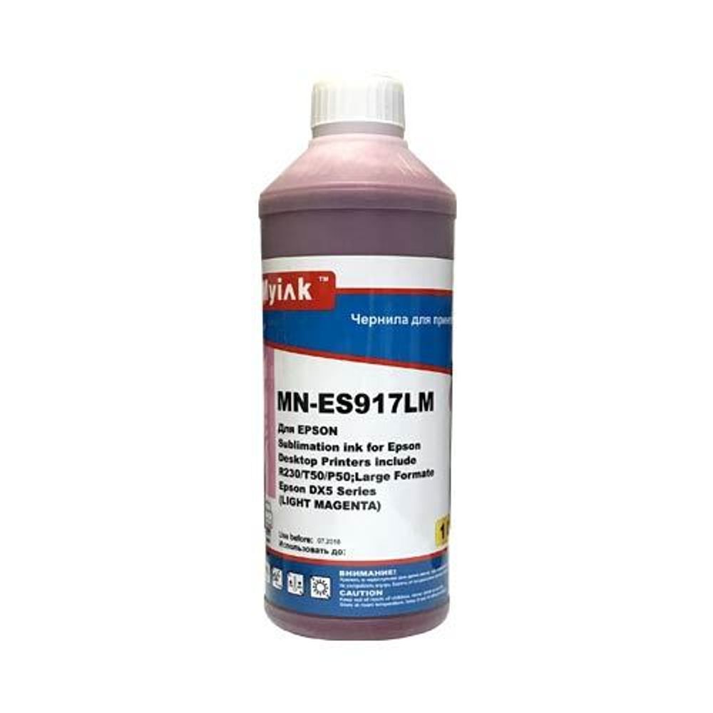Чернила для EPSON St Photo R230/T50 (1л, light magenta, сублимационные) ES917LM MyInk Чернила для EPSON St Photo R230/T50 (1л, light magenta, сублимационные) ES917LM MyInk