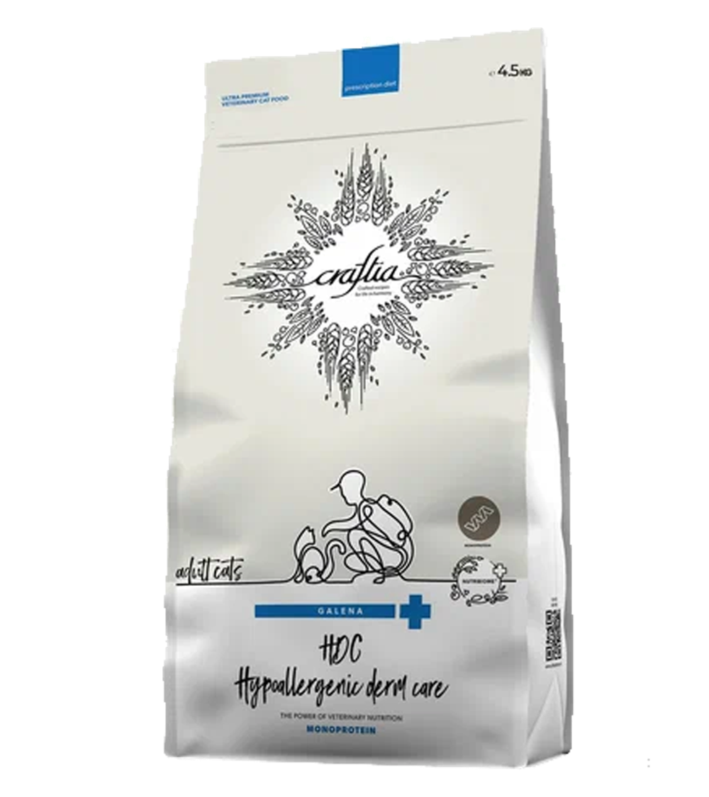 Craftia Galena Cat Hypoallergenic Derm Care Гипоаллергенный 1кг. развес