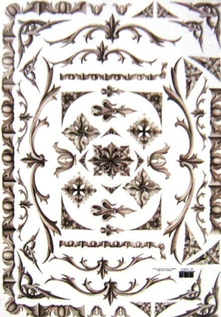 Декупажная карта 50*70, Орнамент (уголки,бордюры)