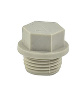 Заглушка (пробка) PP-R серая Дн 25х3/4" НР VALFEX 10163025Г