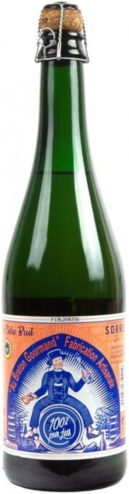 Сидр Сорро Бретон Гурман Буше Брют / Sorre Cidre Au Breton Gourmand  Bouche Brut 0.75 - стекло