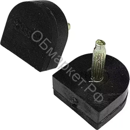 Набойки штучные Bissell TD-1 №16 16х16х7мм, штырь 3мм, чёрный