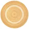 Ковер из джута круглый с вставками белого цвета из коллекции ethnic, 150см