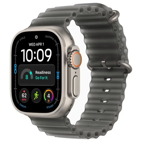 Умные часы Apple Watch Ultra 4 49 мм Natural Titanium Ocean Band Черный Translucent Black