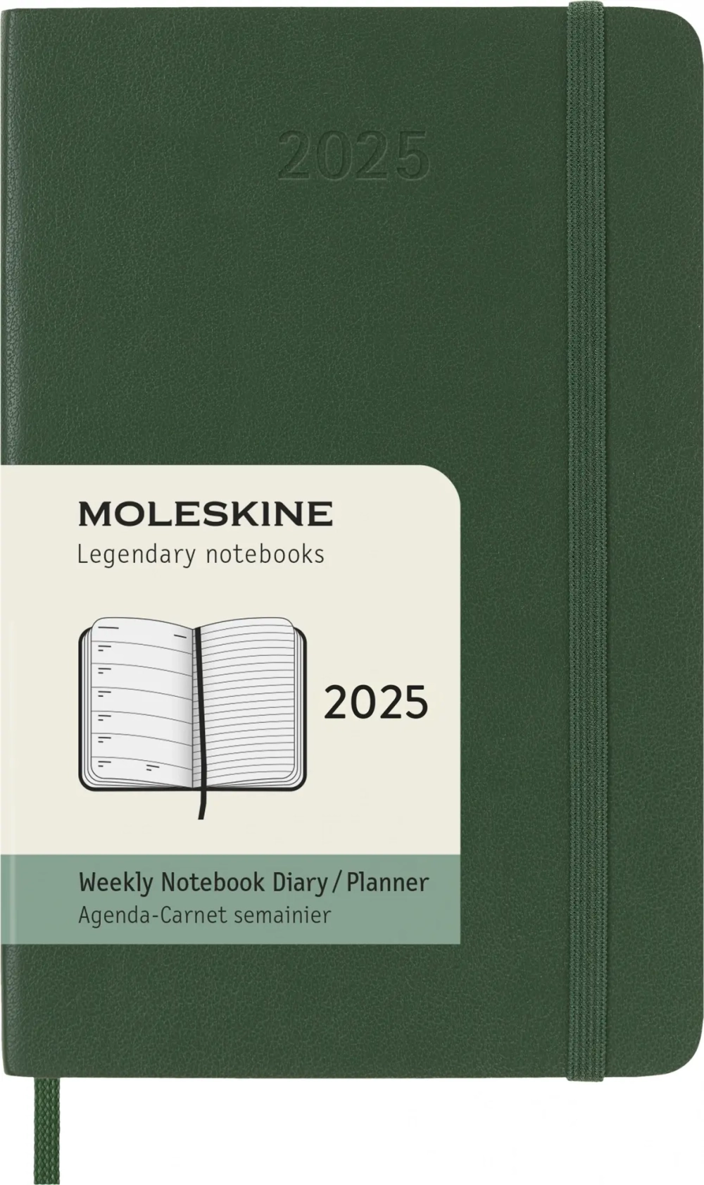 Еженедельник Moleskine Classic Soft (DSK1512WN2) 9х14см мягкая обложка зеленый