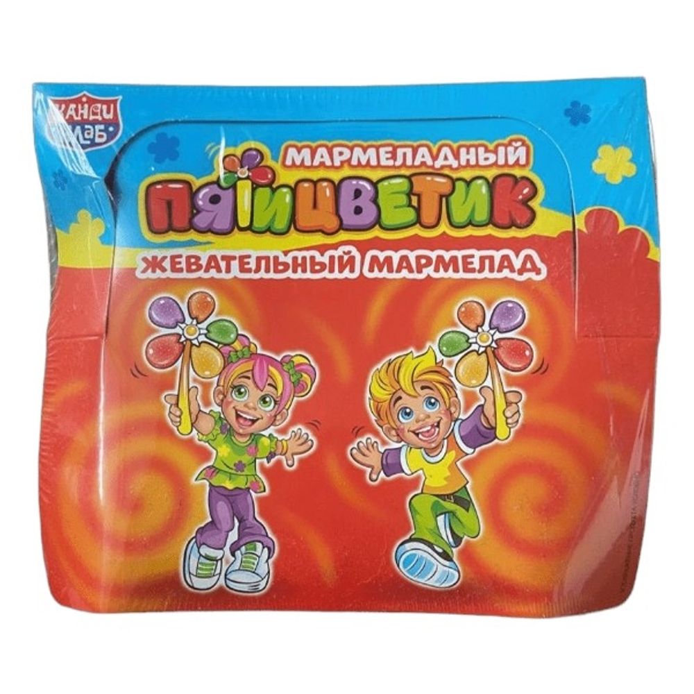 Жевательный мармелад "Мармеладный Пятицветик" 8г*30шт*12 блоков