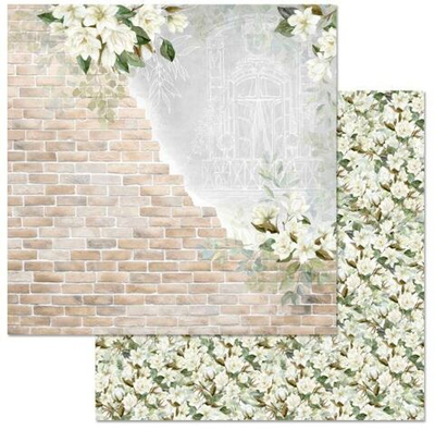 Бумага "Улочки счастья. Кирпичная стена" (ScrapMania)