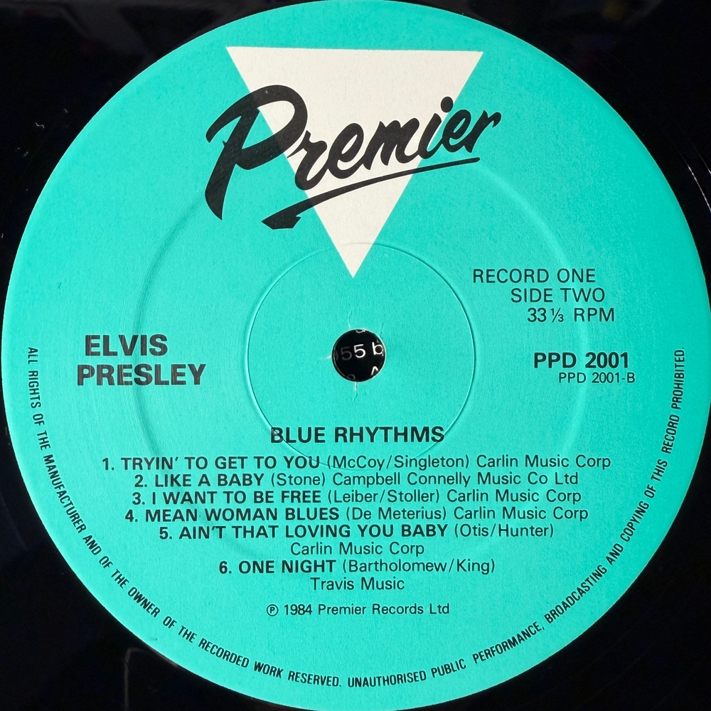Elvis Presley – Blue Rhythms 2LP (Европа 1984г.)Т