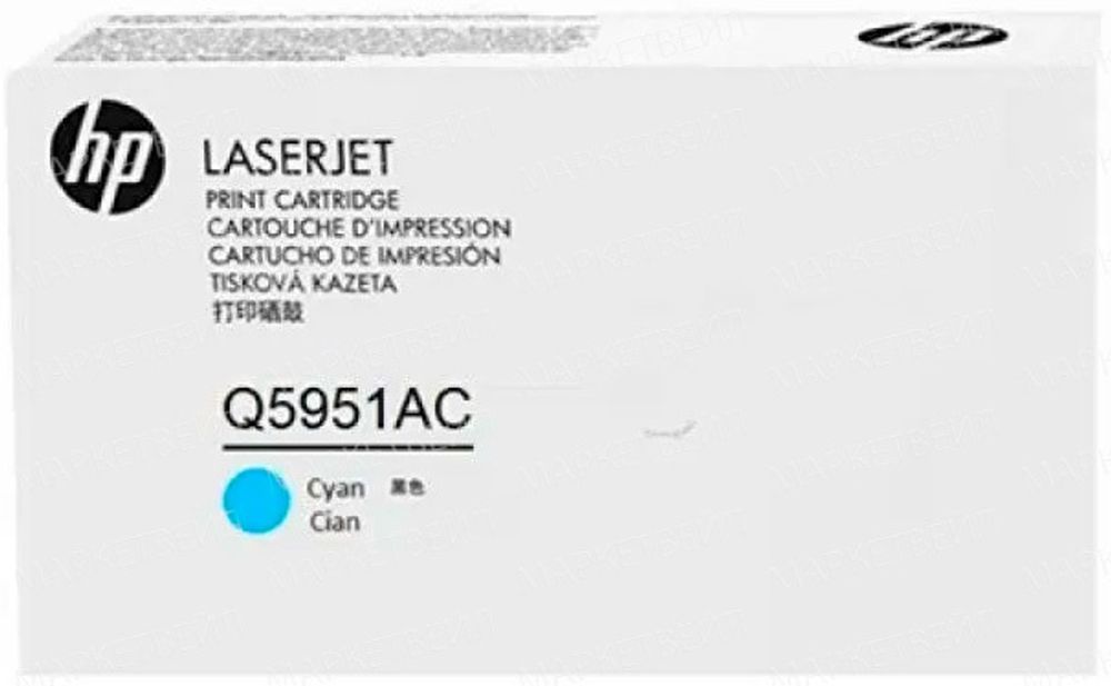 Контрактный картридж HP Q5951AC (643A) лазерный голубой (10000 стр) Контрактный картридж HP Q5951AC (643A) лазерный голубой (10000 стр)