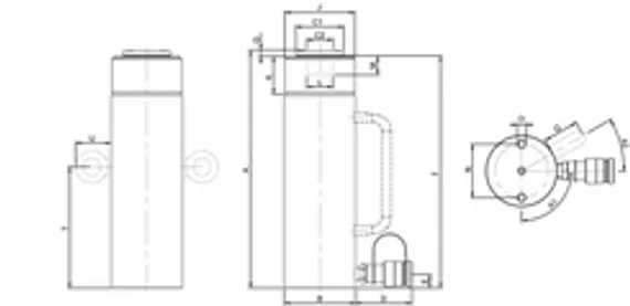 Домкрат многофункциональный Holmatro HGC 50 S 35 с пружинным возвратом