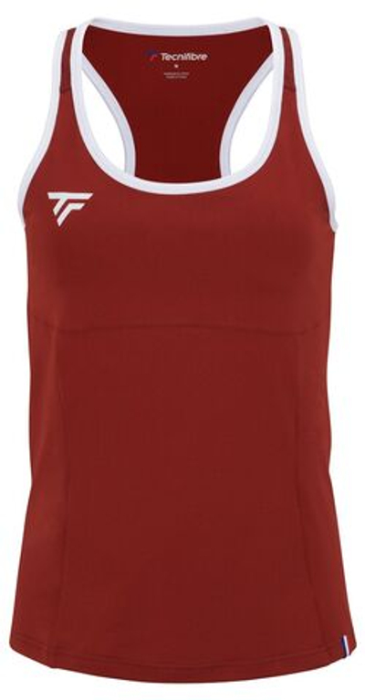 Футболка для девочки теннисная Tecnifibre Team Tank-Top - cardinal