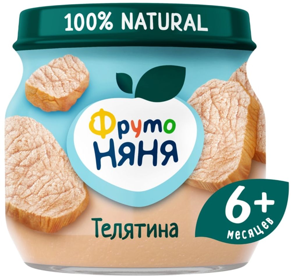 «Ф-Н» 80 г пюре из телятины (6 шт)
