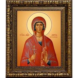 Мария Пергамская мученица. Икона на холсте.